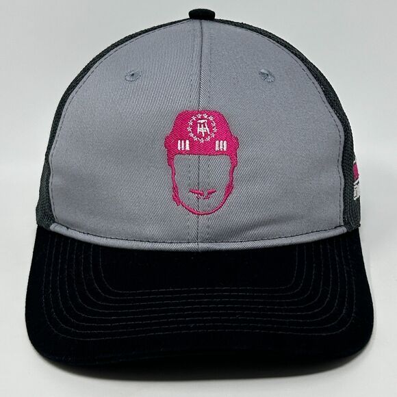 Spittin Chiclets Pink Whitney Trucker Hat Baseball Cap Barstool Sports Gray - Picture 11 of 11